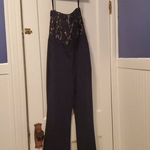 NWT White House Black Market strapless jumpsuit